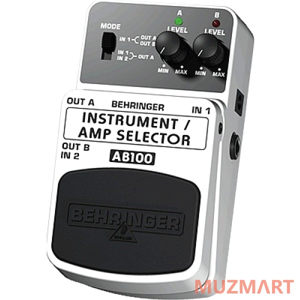 Behringer GUITAR/AMP Selector AB100 Ножной переключатель (Guitar / Bass / Keyboard)
