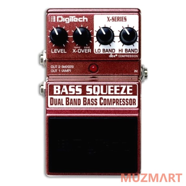 Digitech XBS Bass Squeeze Педаль для бас-гитары Compressor/Sustain от dbx