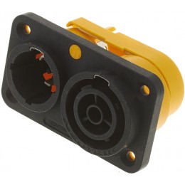 Neutrik NAC3PX Панельный разъем PowerCon TRUE1, штекер/гнездо, 16A/250В