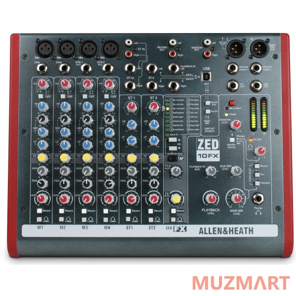 Allen & Heath ZED-10FX Аналоговый компактный микшерный пульт