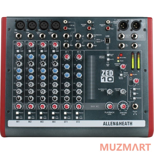 Allen & Heath ZED-10 Аналоговый компактный микшерный пульт