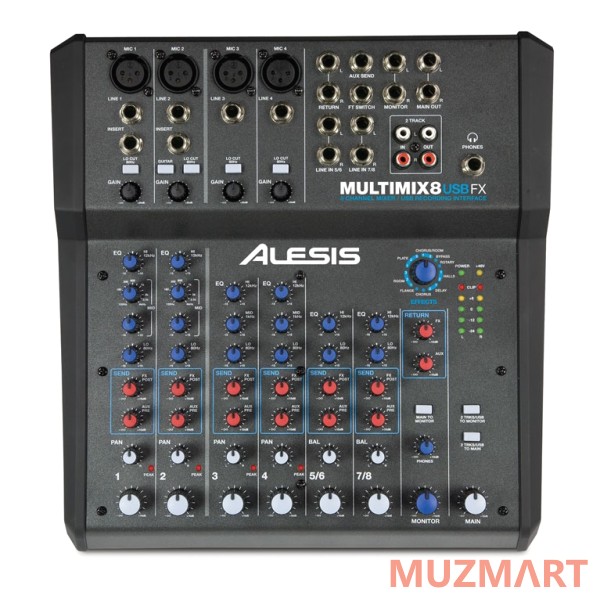Alesis Multimix 8USBFX Микшер компактный