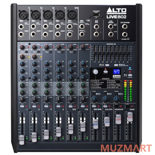 Alto Live 802 Аналоговый микшерный пульт