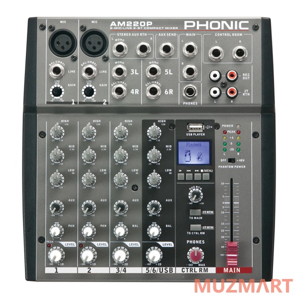Phonic Am 220P Микшерный пульт