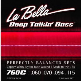 La Bella 760С Струны для 4-стр. бас-гитары, калибр 60-115