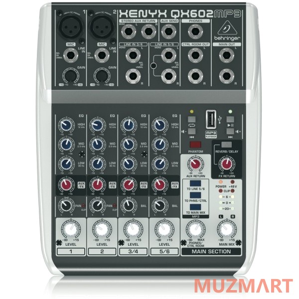 Behringer QX602MP3 Компактный микшерный пульт