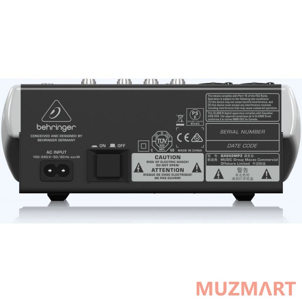 Behringer QX602MP3 Компактный микшерный пульт