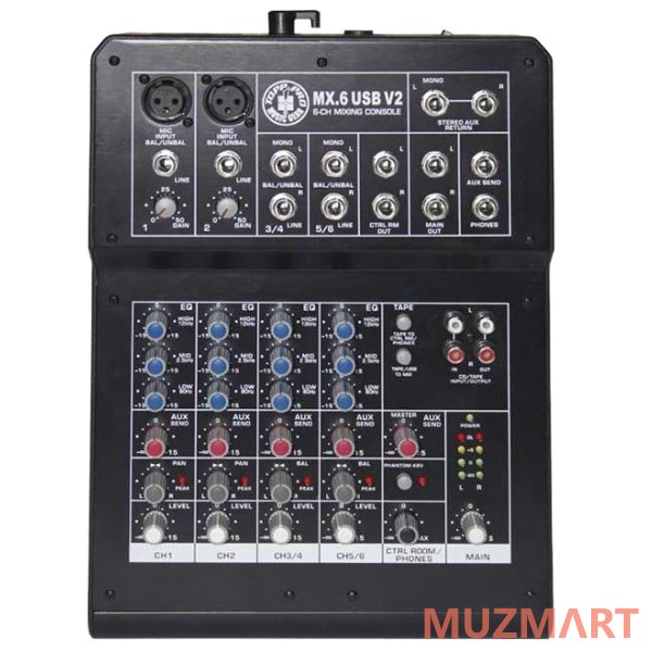 Topp Pro MX.6USB V2 Компактный USB-микшер