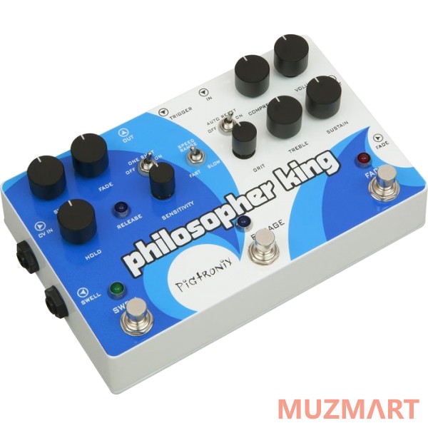 Pigtronix EGC Philosopher King Envelope Generator Compressor Педаль синтезатор/компрессор/дисторшн