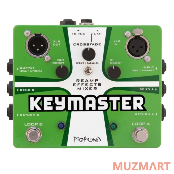 Pigtronix REM Keymaster, Reamp Effects Mixer Педаль микшер/петля эффектов