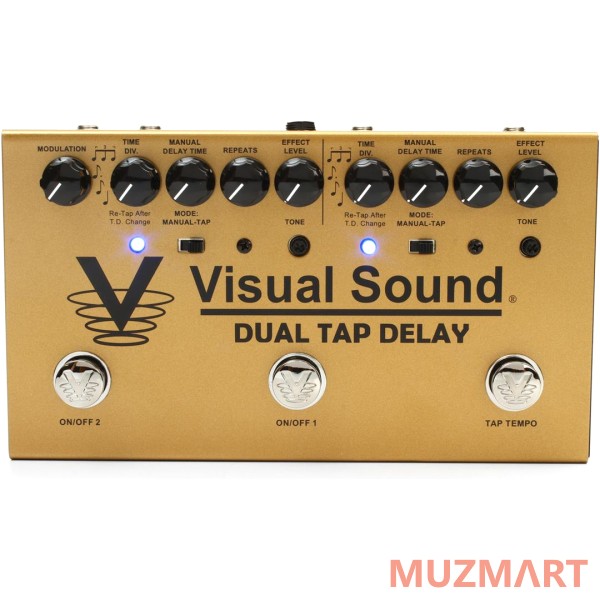 Visual Sound V3DTD Dual Tap Delay Педаль двойной дилэй