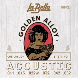 La Bella 40PCL Custom Light Струны для акустической гитары