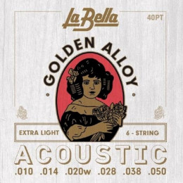 La Bella 40PT Extra Light Струны для акустической гитары