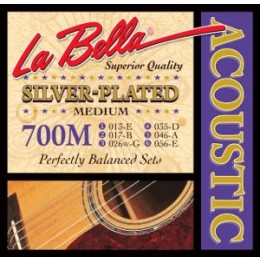 La Bella 700m Medium Струны для акустической гитары