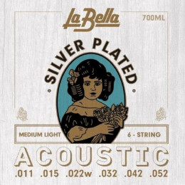 La Bella 700ML Medium Light Струны для акустической гитары