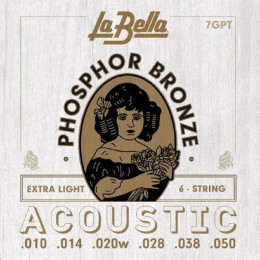 La Bella 7GPT Extra Light Струны для акустической гитары