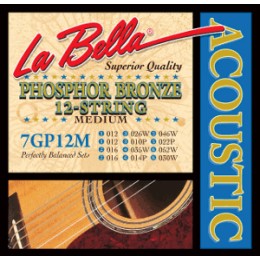 La Bella 7GP-12M Medium Струны для 12-ти струнной гитары