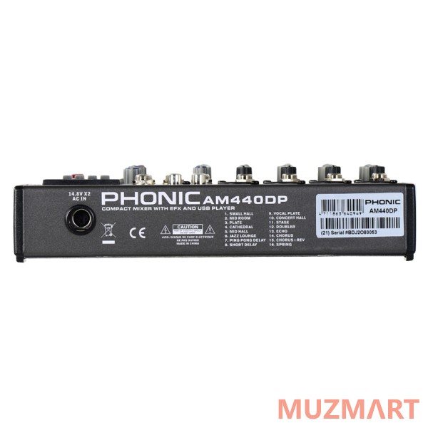 Phonic AM 440DP Микшерный пульт 8-и канальный