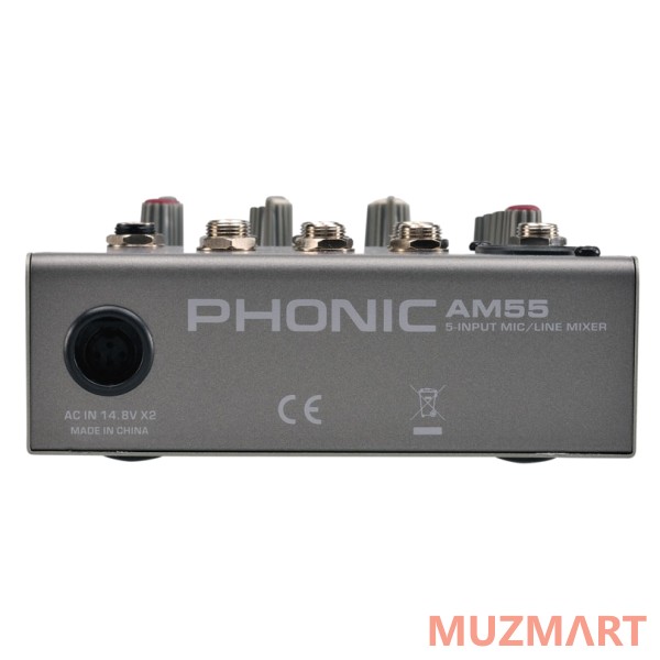 Phonic AM 55 Микшерный пульт 5-и канальный