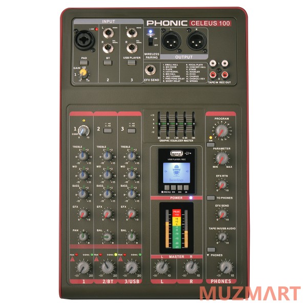 Phonic CELEUS 100 Микшерный пульт 5-ти канальный