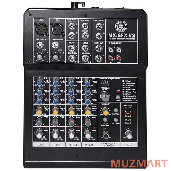 Topp Pro MX6 FX V2 Компактный микшер