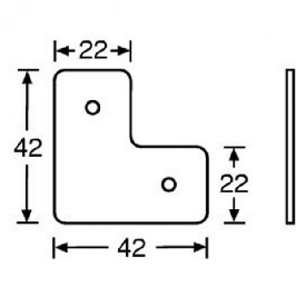 Adam Hall 40406 Стыковочный уголок для кейсов