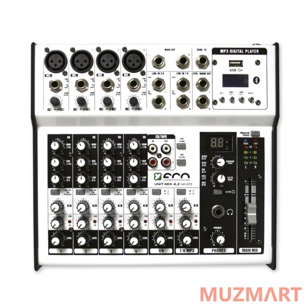 ECO UNIT-MIX 4.2 MP3FX Профессиональный микшерный пульт.