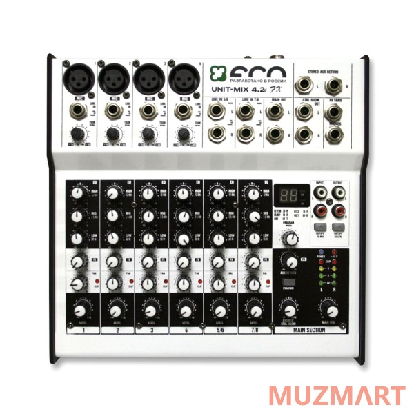 ECO UNIT-MIX 4.2i FX Профессиональный микшерный пульт